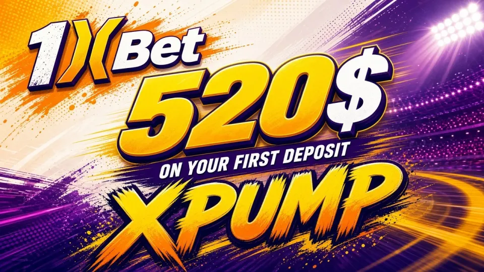 1XBET Promo Code XPUMP Gets You a $520 First-Deposit Bonus When Activated Correctly
